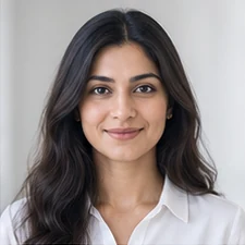 AI-generated sample portrait for the SEO Campaign Manager layout; not a confirmed employee