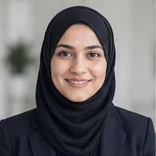AI-generated sample portrait for the Technical SEO Lead layout; not a confirmed employee
