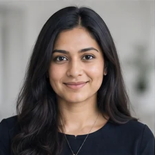AI-generated sample portrait for the SEO Copywriter layout; not a confirmed employee