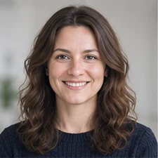 AI-generated sample portrait for the Local SEO Manager layout; not a confirmed employee